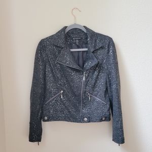 INC Black Sequin Jacket - Small